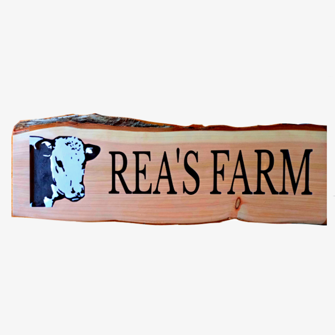 Macrocarpa 'Rea's Farm' Sign image 1